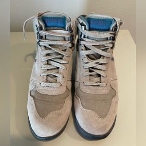 Vintage Merrell Light Traveler Suede Hiking Trail Boots Women Size 8 Teal &Tan